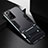 Silicone Matte Finish and Plastic Back Cover Case with Stand R01 for Samsung Galaxy Note 20 Ultra 5G Black