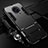 Silicone Matte Finish and Plastic Back Cover Case with Stand R01 for Xiaomi Redmi K30 Pro 5G Black