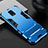 Silicone Matte Finish and Plastic Back Cover Case with Stand R01 for Xiaomi Redmi Note 9 Pro Max