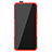 Silicone Matte Finish and Plastic Back Cover Case with Stand R02 for Xiaomi Redmi K30 Pro 5G