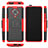Silicone Matte Finish and Plastic Back Cover Case with Stand R02 for Xiaomi Redmi K30 Pro Zoom