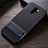 Silicone Matte Finish and Plastic Back Cover Case with Stand R06 for Xiaomi Redmi Note 8 Pro