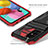 Silicone Matte Finish and Plastic Back Cover Case with Stand YF1 for Samsung Galaxy A31