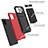 Silicone Matte Finish and Plastic Back Cover Case with Stand YF1 for Samsung Galaxy A31
