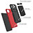 Silicone Matte Finish and Plastic Back Cover Case with Stand YF1 for Samsung Galaxy F42 5G