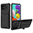 Silicone Matte Finish and Plastic Back Cover Case with Stand YF1 for Samsung Galaxy M40S