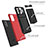 Silicone Matte Finish and Plastic Back Cover Case with Stand YF1 for Samsung Galaxy Note 20 5G