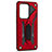 Silicone Matte Finish and Plastic Back Cover Case with Stand YF2 for Samsung Galaxy S20 Ultra