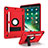 Silicone Matte Finish and Plastic Back Cover Case with Stand YJ1 for Apple iPad 10.2 (2020)