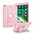 Silicone Matte Finish and Plastic Back Cover Case with Stand YJ1 for Apple iPad 10.2 (2020)