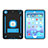 Silicone Matte Finish and Plastic Back Cover Case with Stand YJ1 for Apple iPad Mini 2