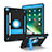 Silicone Matte Finish and Plastic Back Cover Case with Stand YJ2 for Apple iPad 10.2 (2020)