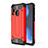 Silicone Matte Finish and Plastic Back Cover Case WL1 for Samsung Galaxy A40 Red