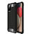Silicone Matte Finish and Plastic Back Cover Case WL1 for Samsung Galaxy M02s Black