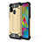 Silicone Matte Finish and Plastic Back Cover Case WL1 for Samsung Galaxy M21 Gold