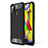 Silicone Matte Finish and Plastic Back Cover Case WL1 for Samsung Galaxy M21s Black