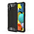 Silicone Matte Finish and Plastic Back Cover Case WL1 for Samsung Galaxy M40S Black