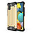 Silicone Matte Finish and Plastic Back Cover Case WL1 for Samsung Galaxy M40S Gold