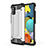 Silicone Matte Finish and Plastic Back Cover Case WL1 for Samsung Galaxy M40S Silver