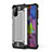 Silicone Matte Finish and Plastic Back Cover Case WL1 for Samsung Galaxy M51 Silver