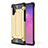 Silicone Matte Finish and Plastic Back Cover Case WL1 for Samsung Galaxy Note 10 Plus 5G Gold