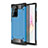 Silicone Matte Finish and Plastic Back Cover Case WL1 for Samsung Galaxy Note 20 Ultra 5G Blue