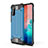 Silicone Matte Finish and Plastic Back Cover Case WL1 for Samsung Galaxy S20 5G Blue