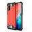 Silicone Matte Finish and Plastic Back Cover Case WL1 for Samsung Galaxy S20 5G Red