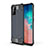 Silicone Matte Finish and Plastic Back Cover Case WL1 for Samsung Galaxy S20 Plus 5G Navy Blue