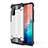 Silicone Matte Finish and Plastic Back Cover Case WL1 for Samsung Galaxy S20 Silver