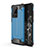 Silicone Matte Finish and Plastic Back Cover Case WL1 for Samsung Galaxy S20 Ultra 5G Blue