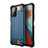 Silicone Matte Finish and Plastic Back Cover Case WL1 for Xiaomi Poco X3 GT 5G Blue