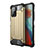Silicone Matte Finish and Plastic Back Cover Case WL1 for Xiaomi Poco X3 GT 5G Gold