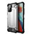 Silicone Matte Finish and Plastic Back Cover Case WL1 for Xiaomi Poco X3 GT 5G Silver