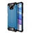 Silicone Matte Finish and Plastic Back Cover Case WL1 for Xiaomi Poco X3 NFC Blue