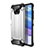 Silicone Matte Finish and Plastic Back Cover Case WL1 for Xiaomi Poco X3 NFC Silver