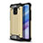 Silicone Matte Finish and Plastic Back Cover Case WL1 for Xiaomi Redmi 10X 5G Gold