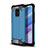 Silicone Matte Finish and Plastic Back Cover Case WL1 for Xiaomi Redmi 10X Pro 5G Blue