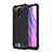 Silicone Matte Finish and Plastic Back Cover Case WL1 for Xiaomi Redmi 9 Black