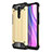 Silicone Matte Finish and Plastic Back Cover Case WL1 for Xiaomi Redmi 9 Gold