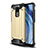 Silicone Matte Finish and Plastic Back Cover Case WL1 for Xiaomi Redmi Note 9 Gold