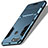 Silicone Matte Finish and Plastic Back Cover with Stand for Huawei P Smart Blue