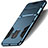 Silicone Matte Finish and Plastic Back Cover with Stand for Samsung Galaxy S9 Blue