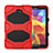 Silicone Matte Finish and Plastic Back Cover with Stand for Samsung Galaxy Tab A6 10.1 SM-T580 SM-T585 Red