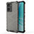 Silicone Transparent Frame Case Cover 360 Degrees AM1 for OnePlus Nord N20 SE Black