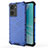 Silicone Transparent Frame Case Cover 360 Degrees AM1 for OnePlus Nord N20 SE Blue