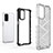 Silicone Transparent Frame Case Cover 360 Degrees AM1 for OnePlus Nord N200 5G