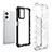 Silicone Transparent Frame Case Cover 360 Degrees AM1 for Oppo A76