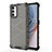 Silicone Transparent Frame Case Cover 360 Degrees AM1 for Oppo K9 Pro 5G Black