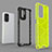 Silicone Transparent Frame Case Cover 360 Degrees AM1 for Oppo Reno5 Z 5G